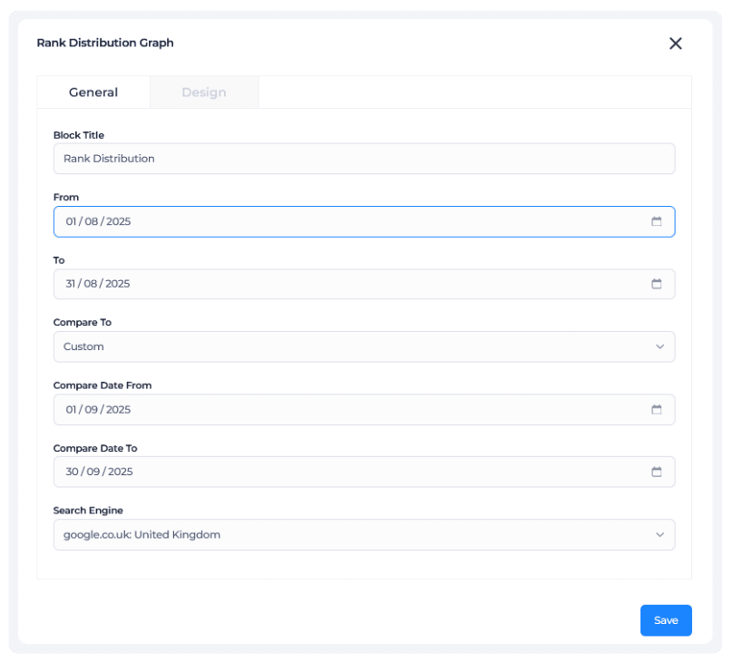 Full SEO Reporting Configuration Control